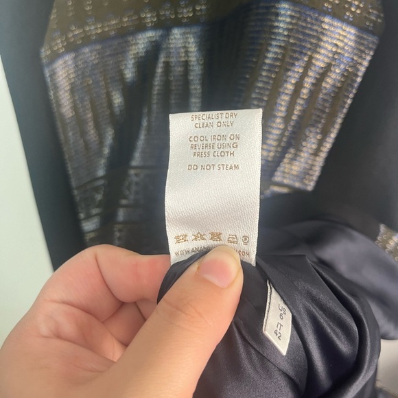 AMANDA WAKELEY Midnight/Multi Tapis Short Jacquard Dress size 6 - Picture 13 of 13